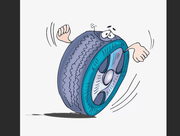 Нарисованная шина