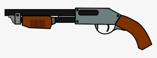 Помповый дробовик вектор