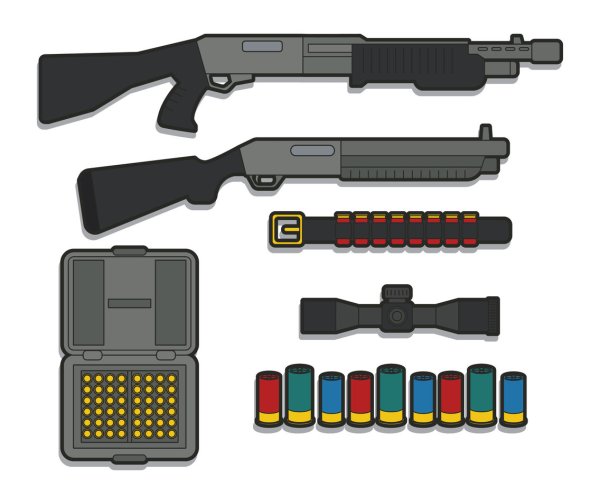 Дробовик вектор