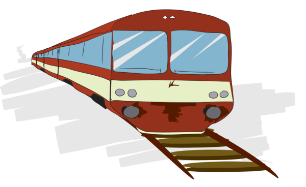 Поезд рисунок