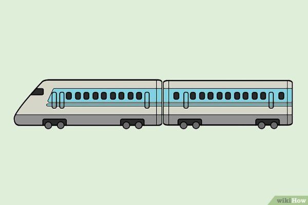 Поезд нарисовать сбоку