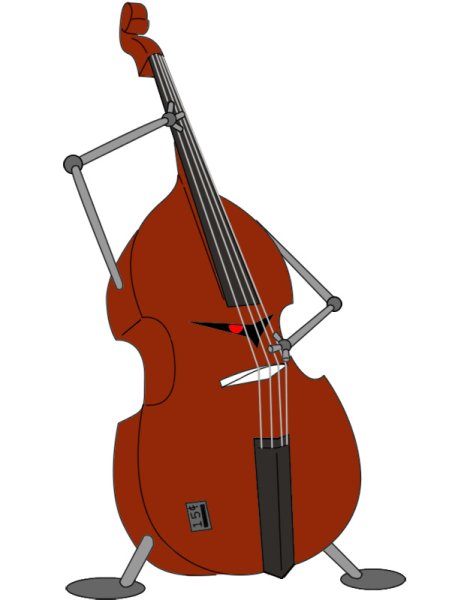 Контрабас иллюстрация