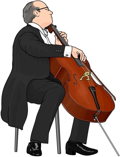 Контрабас раскраска