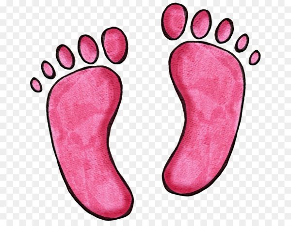 Детский отпечаток ноги