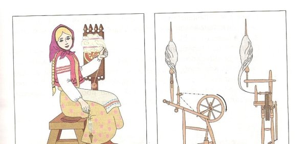 Прялка старинная Веретено