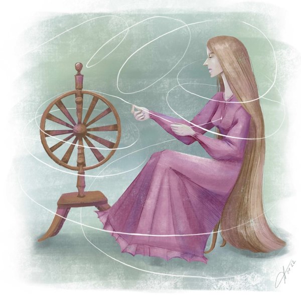 Веретено иллюстрация