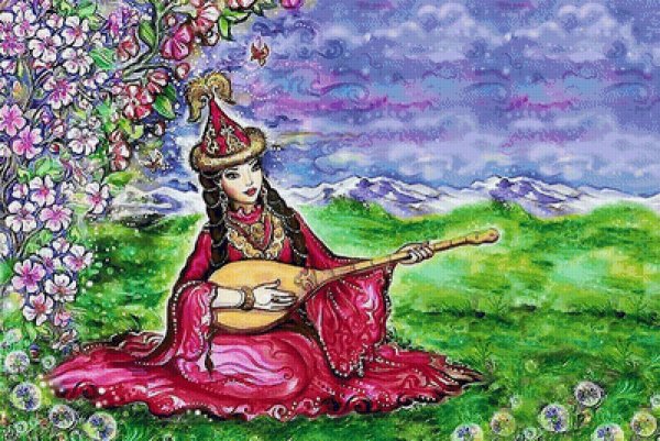 Национальный инструмент казахов домбра