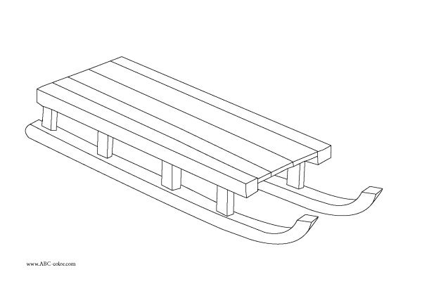 Санки на прозрачном фоне