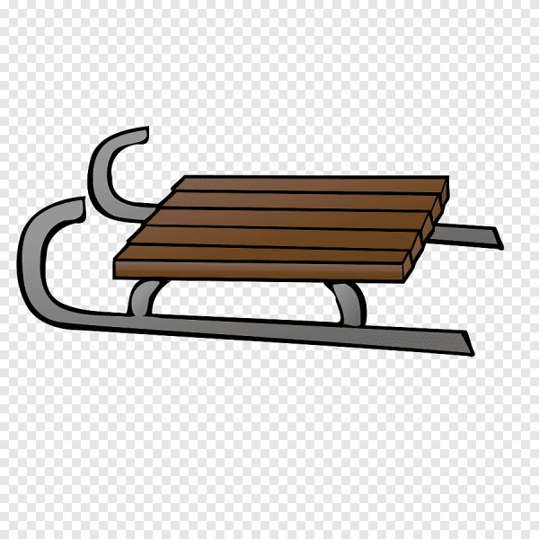 Санки раскраска