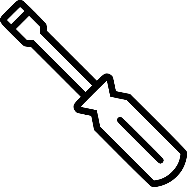 Трафарет отвертка