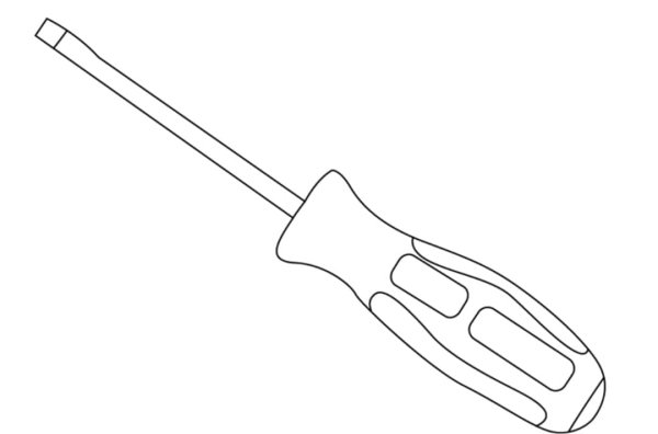 Отвертка раскраска