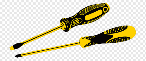 Отвертка крестовая вектор