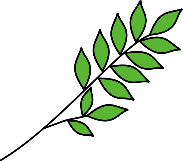 Ветка с листьями для детей