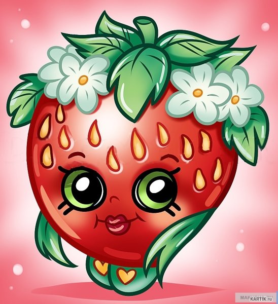 Клубника мультяшный