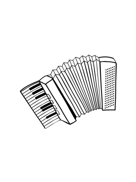 Гармошка раскраска для детей