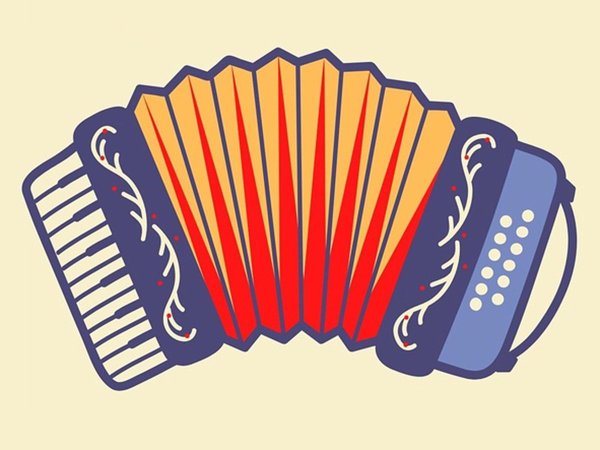 Гармонь рисунок