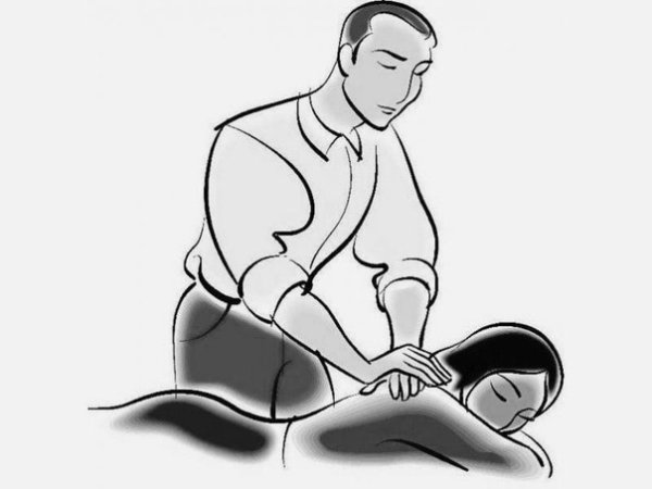 Массажист иллюстрация