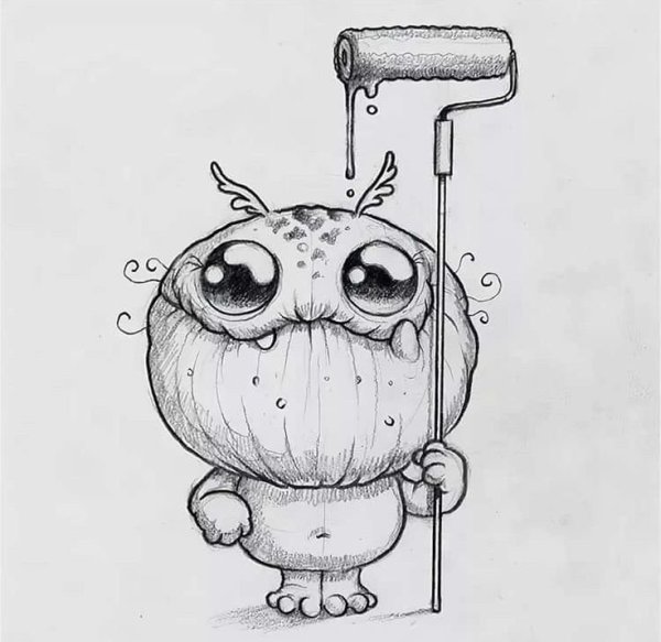 Милые монстрики для срисовки