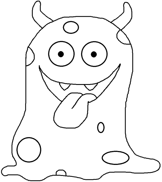 Монстр для раскрашивания