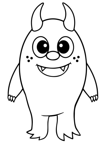 Разукрашки монстрики