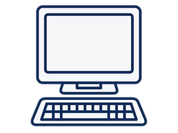 Компьютер схематичное изображение