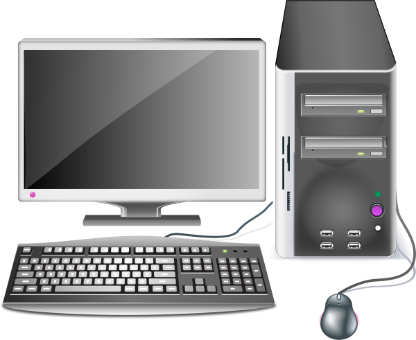 Компьютер без фона