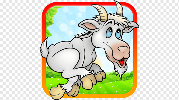 Коза раскраска