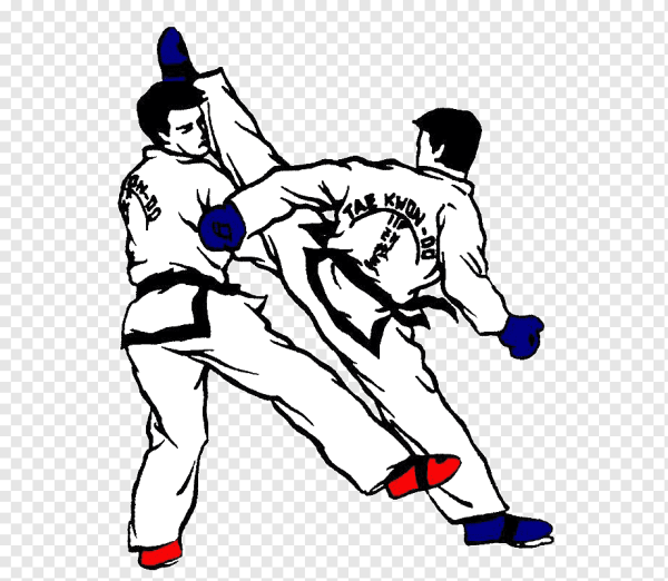 Тхэквондист ИТФ рисунок