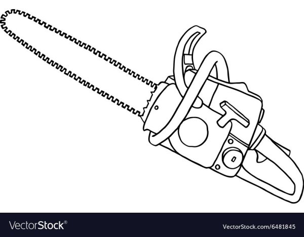 Бензопила раскраска