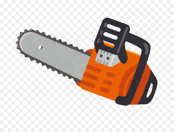 Бензопила без фона