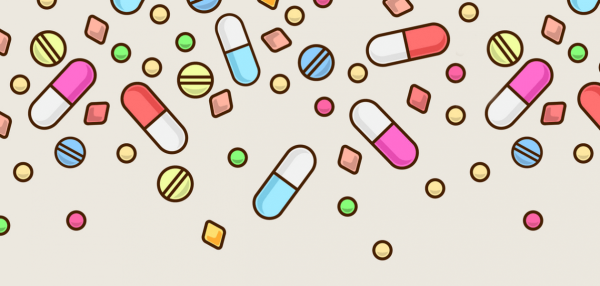 Лекарства на прозрачном фоне