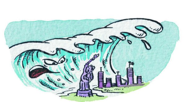 Рисунок ЦУНАМИ для детей