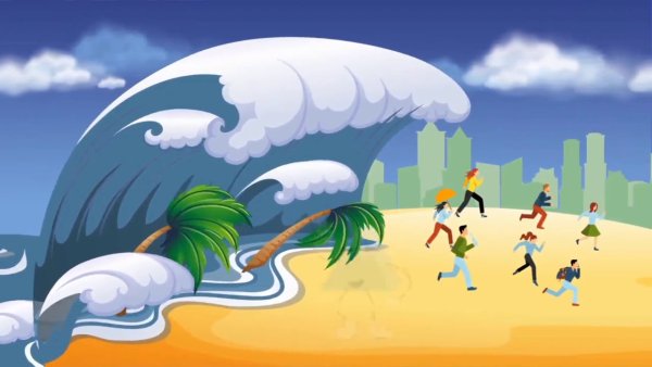 Мультяшное ЦУНАМИ