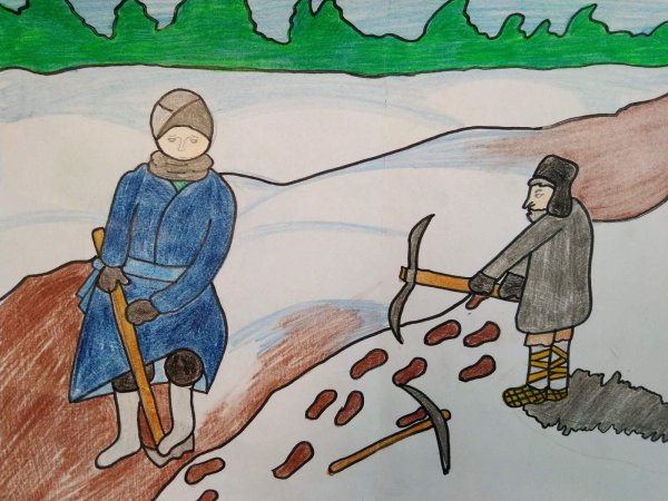 Рисунки Сурского рубежа