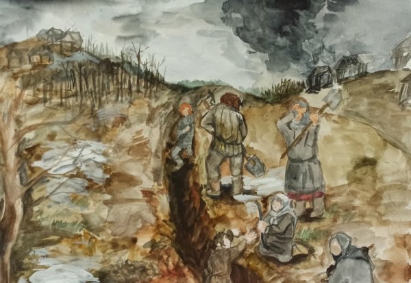 Сурский и Казанский оборонительный рубеж рисунки детские