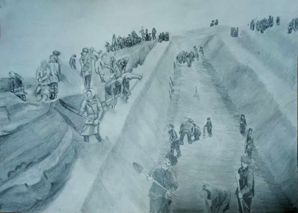 Сурский оборонительный рубеж рисунки детей