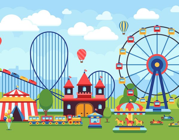 Мультяшные аттракционы