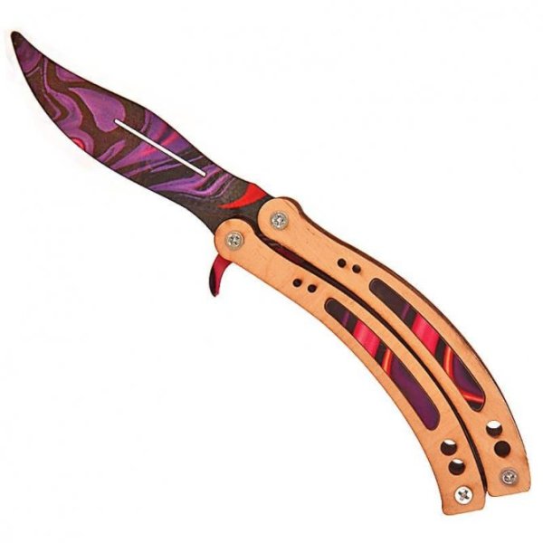 Нож бабочка ультрафиолет CS go