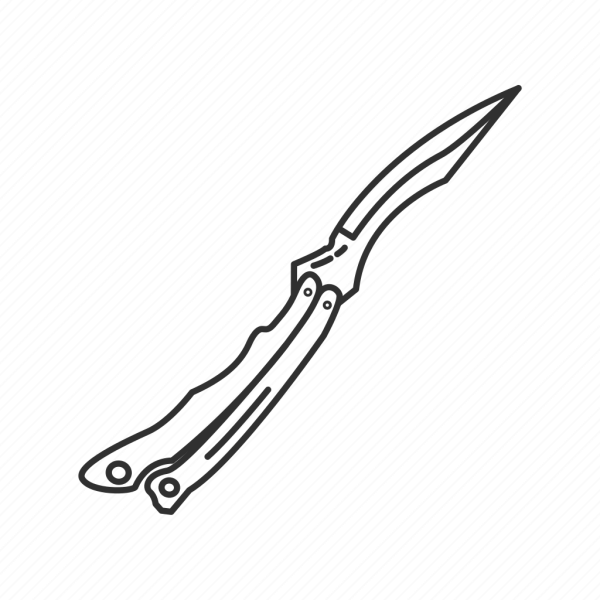 Раскраски Standoff 2 ножи бабочки