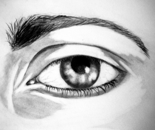 Глаза мужчины рисунок