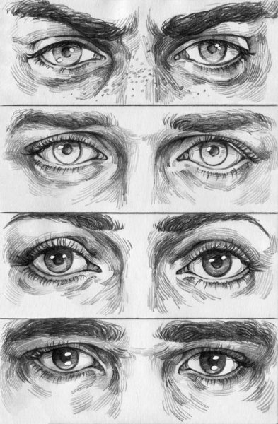Глаза нарисованные мужские