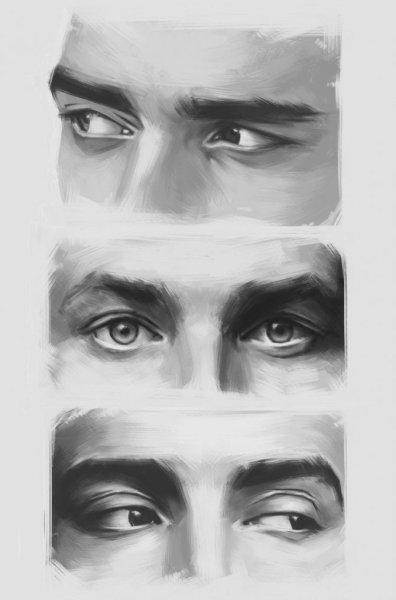 Глаза нарисованные мужские