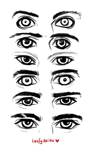 Глаза нарисованные мужские