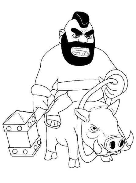 Раскраски игра Clash of Clans