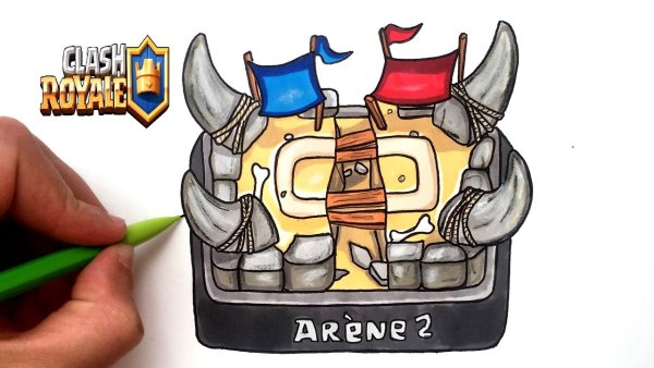 Арена клеш рояль раскраска