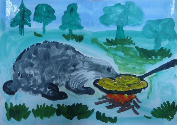 Барсучий нос рисунок