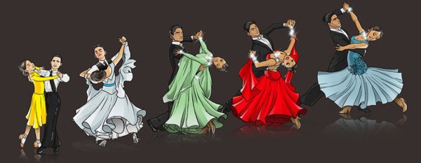 Бальные танцы мультяшные