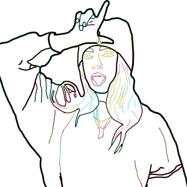 Раскраска певица Клава Кока