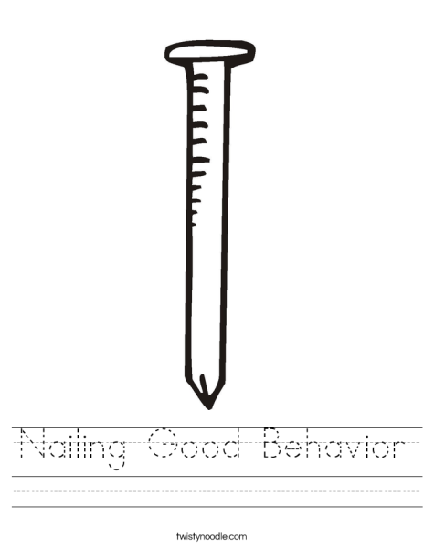 Гвоздь раскраска