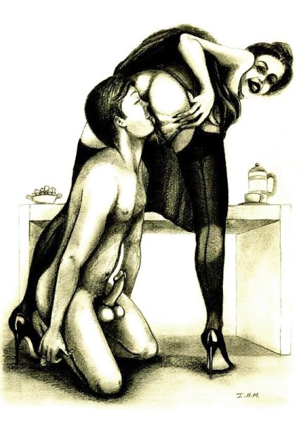 Женское доминирование рисунки